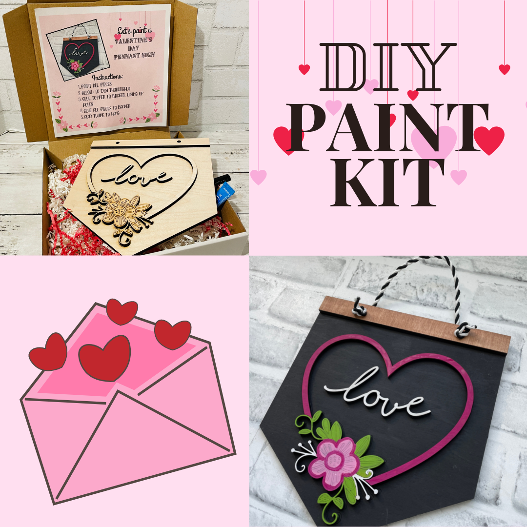 DIY Kit Valentine's Day Card Hanger