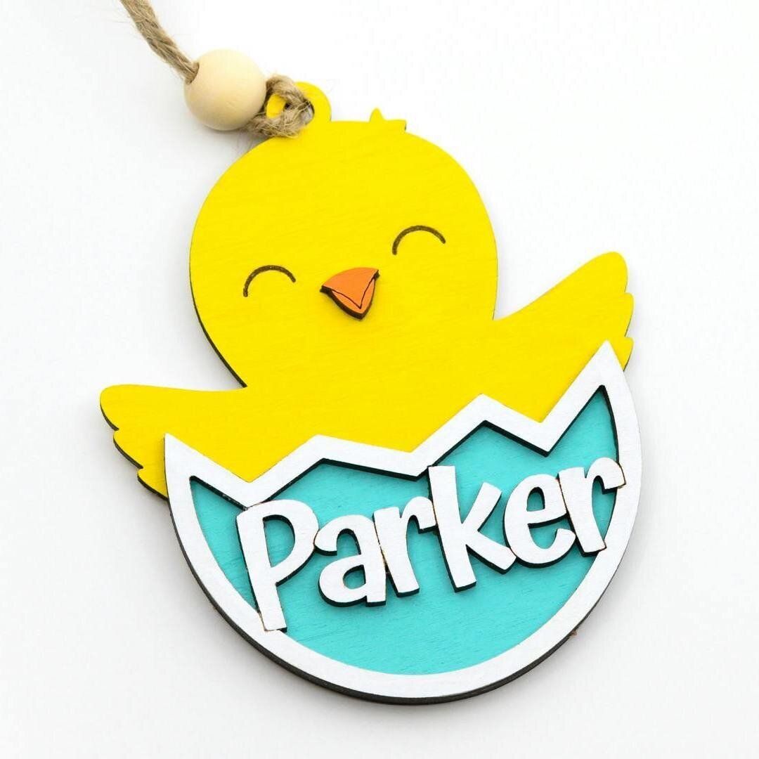 Personalized Easter Bunny or Chick Tags