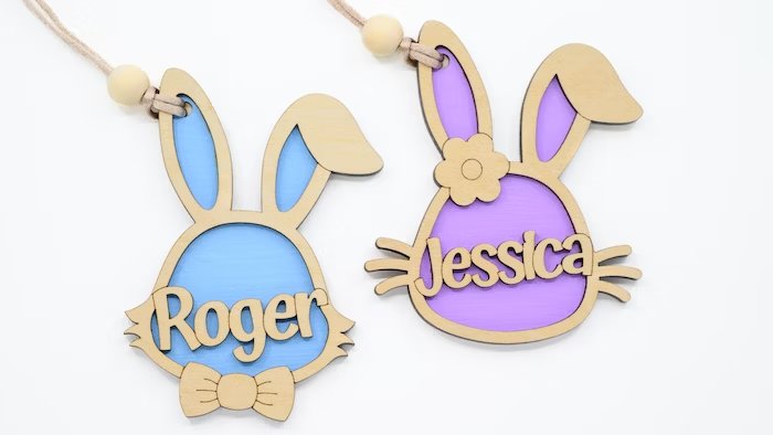 Personalized Easter Bunny or Chick Tags