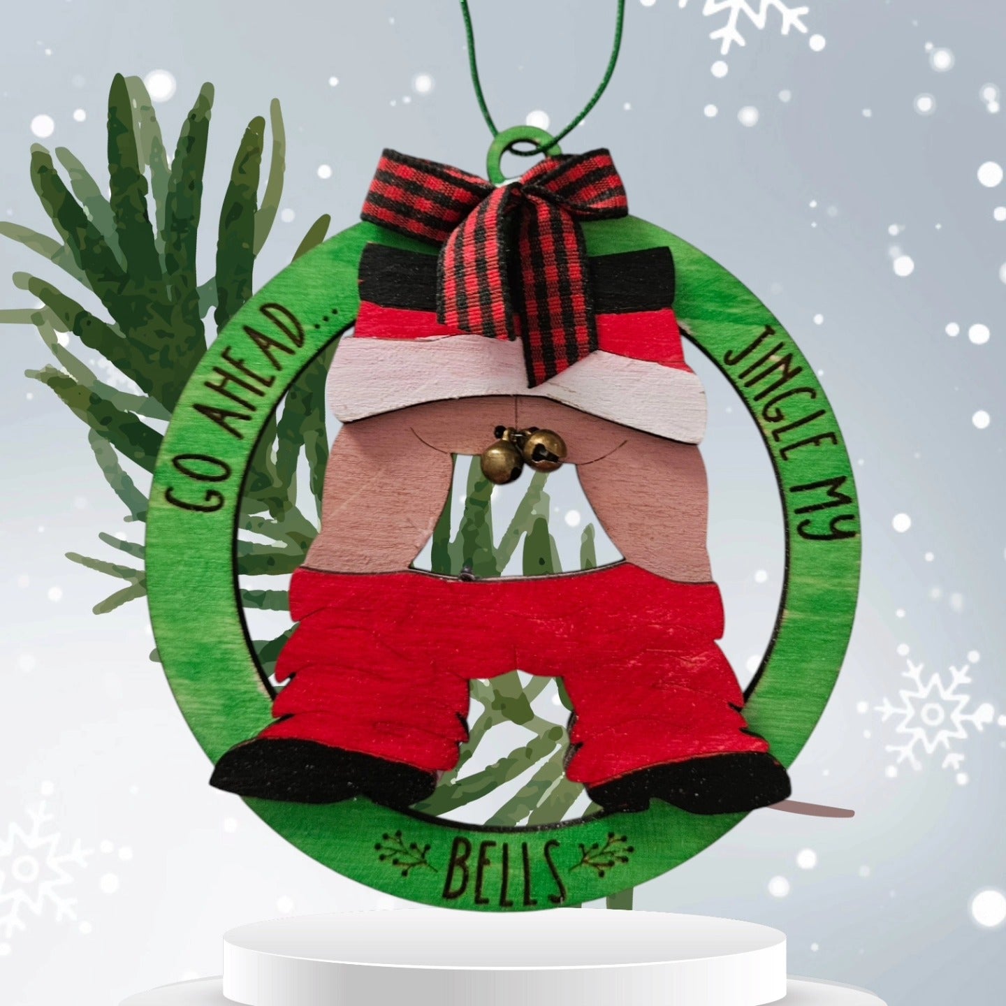 Jingle My Bells Santa Ornament