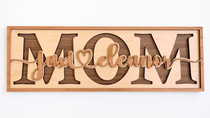 Wooden Name Sign, Mom/Dad/Grandma/Grandpa/custom