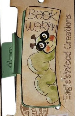 Bookworm Hairclip 4.1"