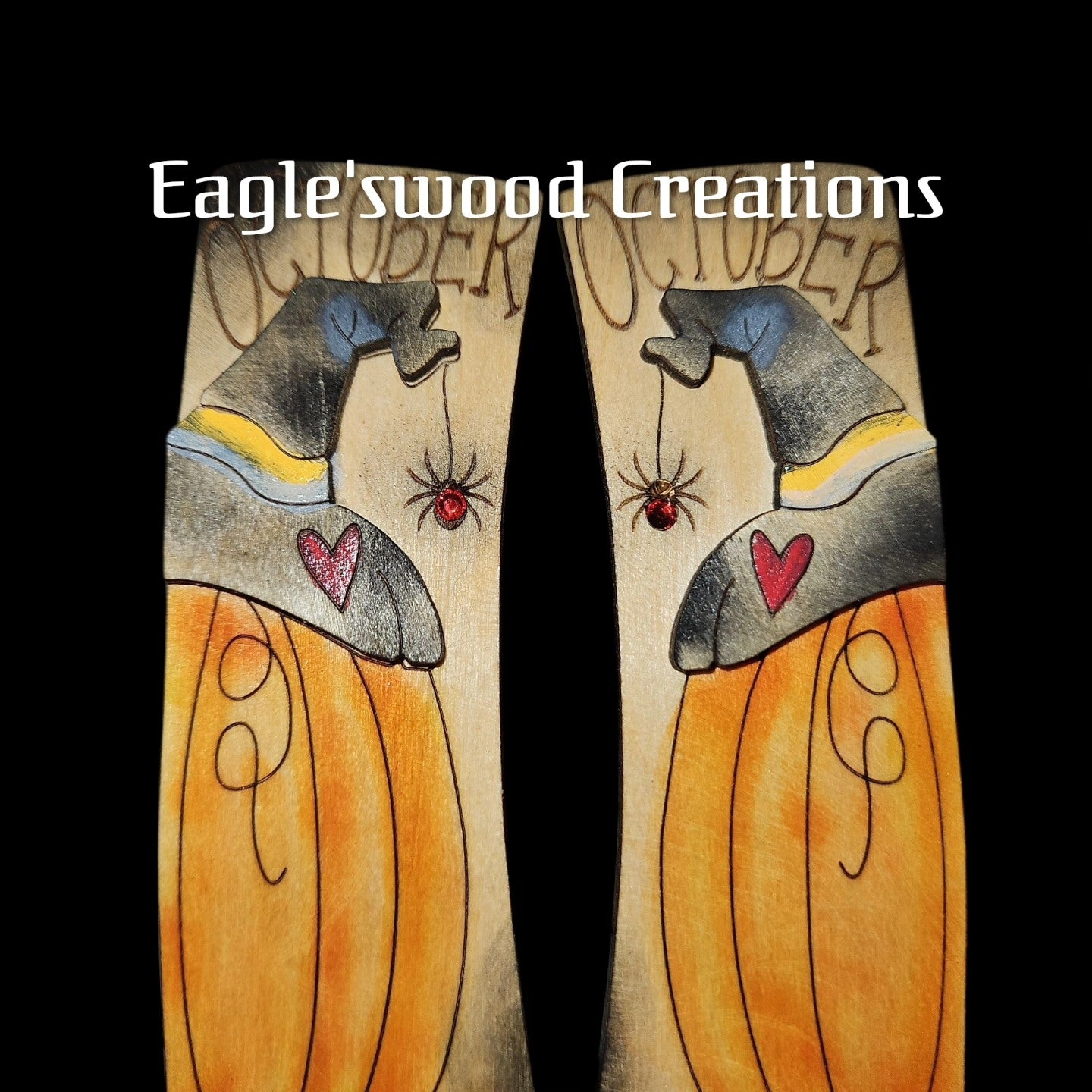 Pumpkin Hairclip 4.1"