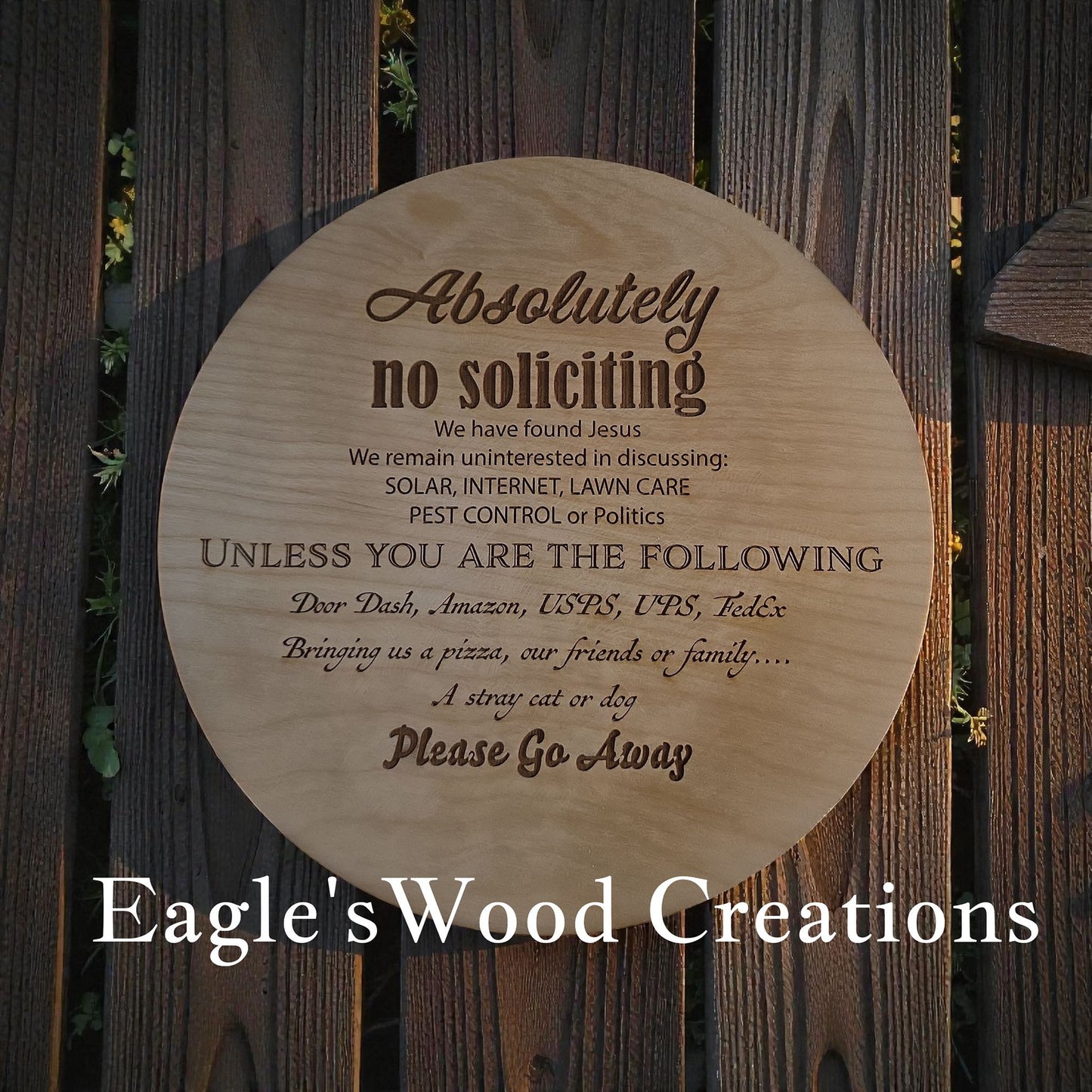 No Soliciting Door Hanger