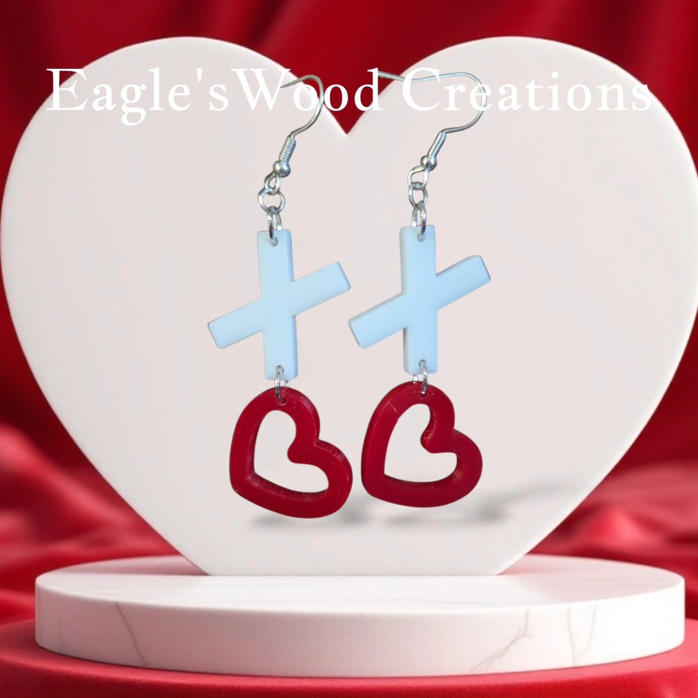 X's and O's Acrylic Earrings