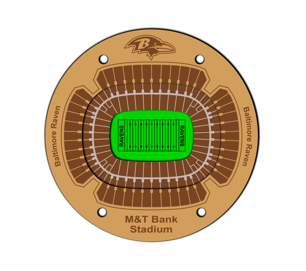 Baltimore Ravens Coaster SVG