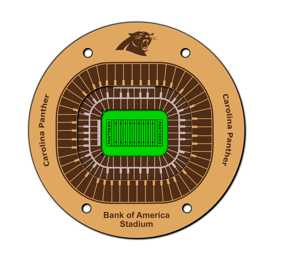 Carolina Panthers Coaster SVG