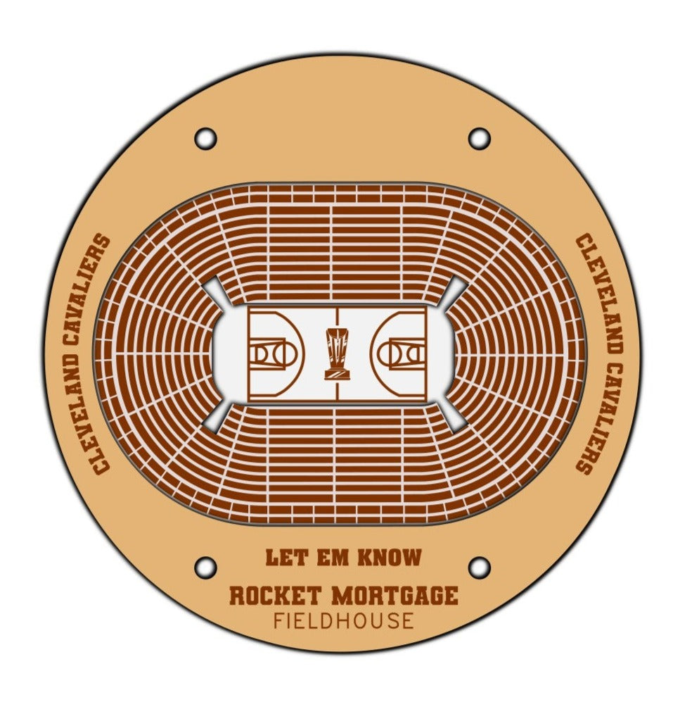 Cleveland Cavaliers Basketball Stadium Coaster SVG