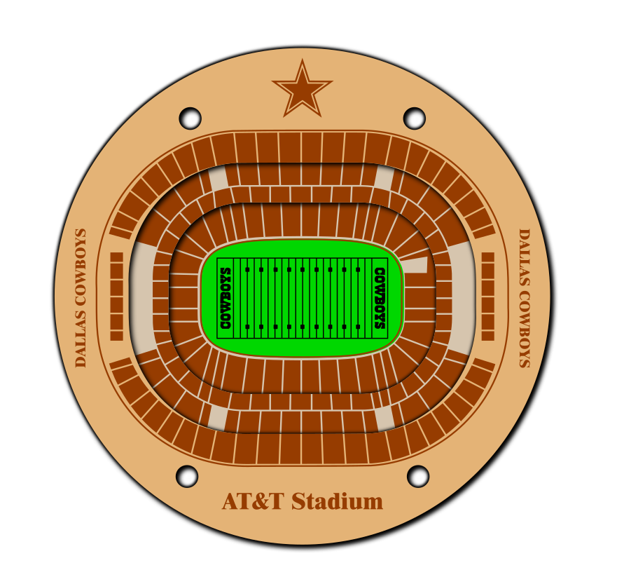 Dallas Cowboys Coaster SVG