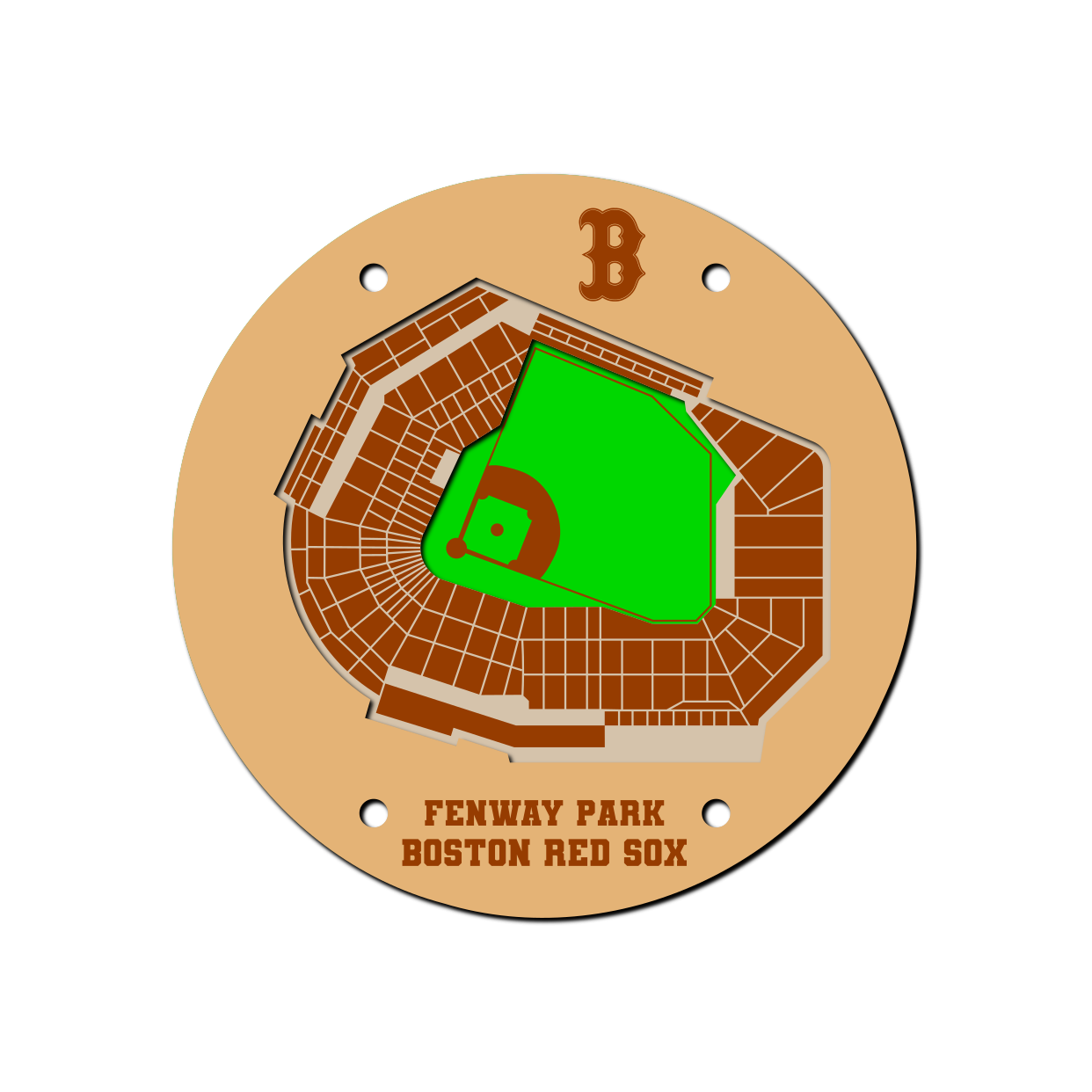 MLB 5" Stadium Coasters