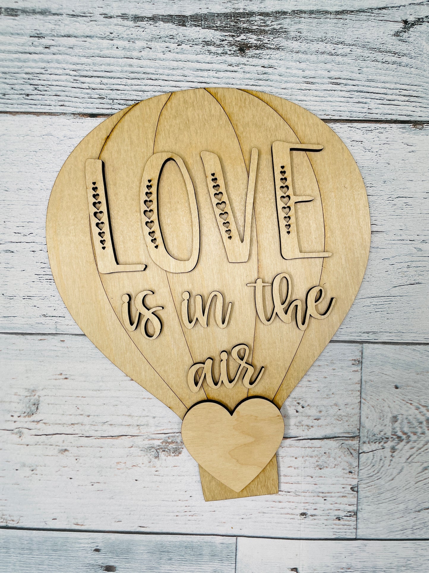 DIY Kit Valentine's Hot Air Balloon