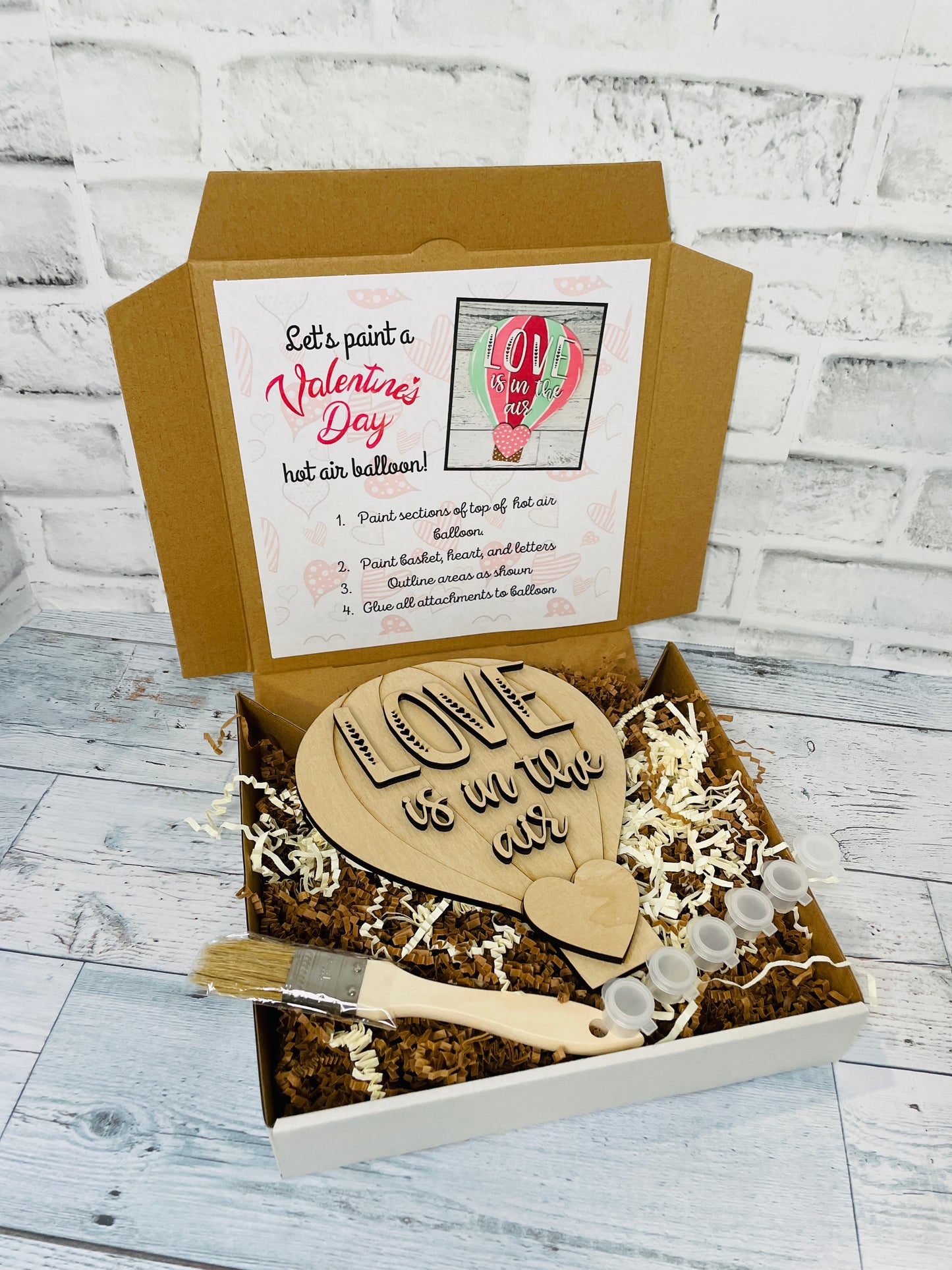 DIY Kit Valentine's Hot Air Balloon