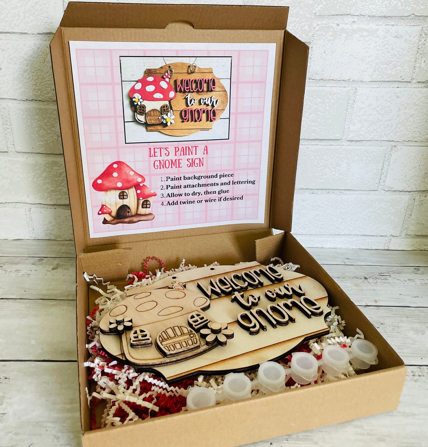 DIY "No Place Like Gnome" do it yourself craft kit