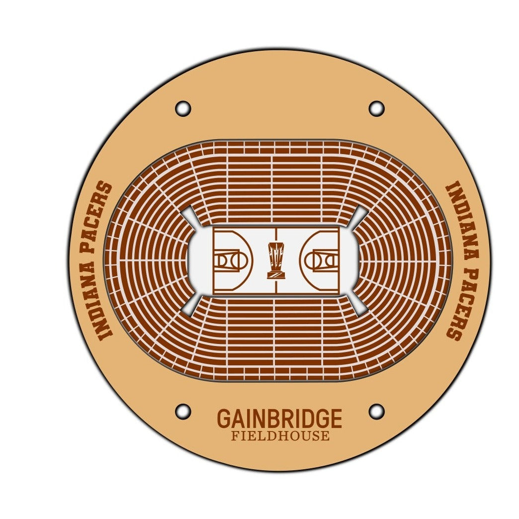 Indiana Pacers Basketball Stadium Coaster SVG