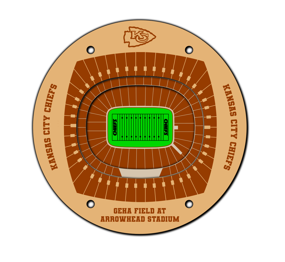 Kansas City Cheifs Coaster SVG