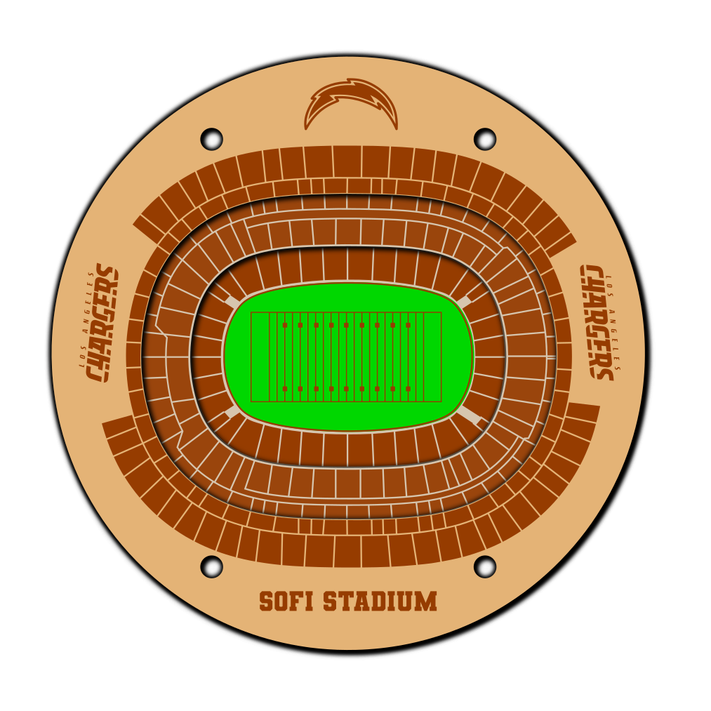 NFL Stadium Coasters SVG File AFC West