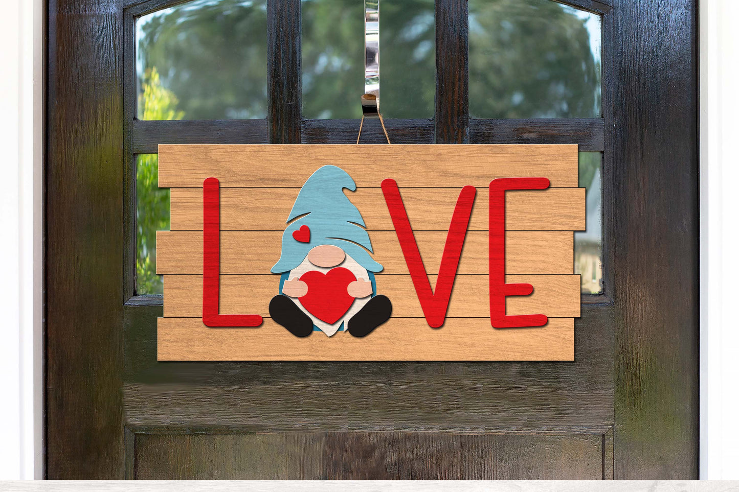 Gnome Love Valentine's Day Sign