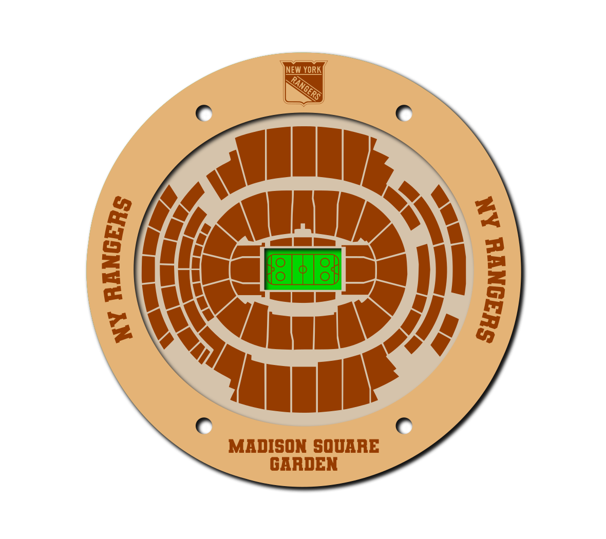 NHL NY Rangers Coaster SVG