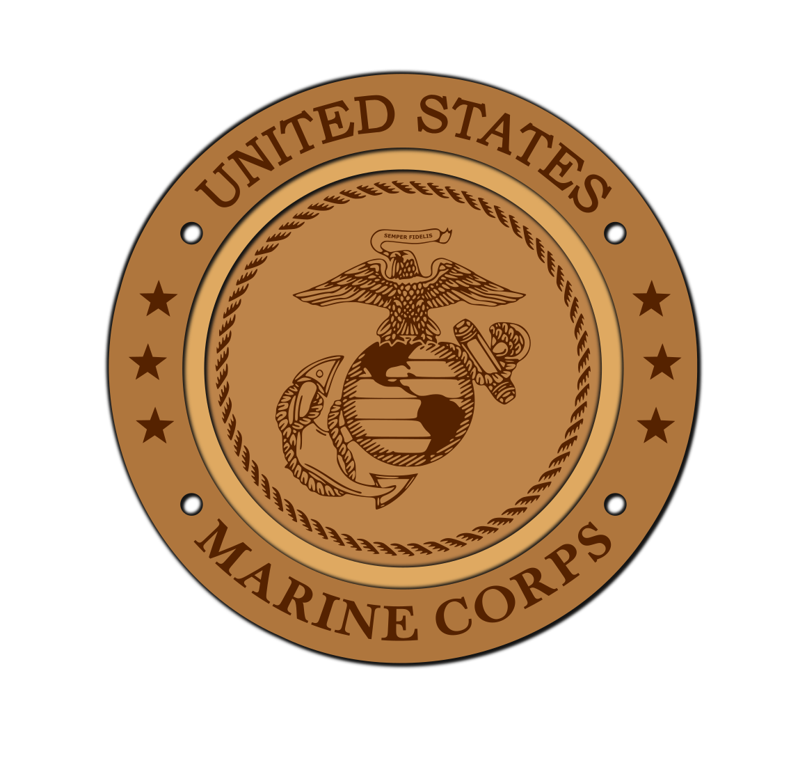 US Marines Multi Layered Coaster
