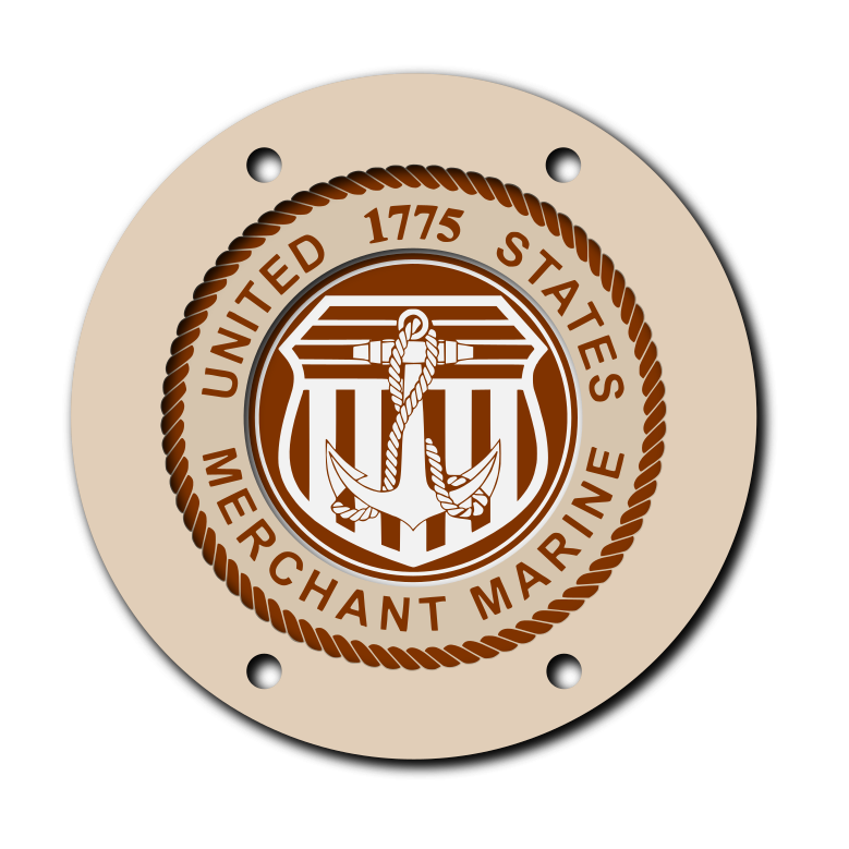 US Merchant Marine Multi Layered Coaster