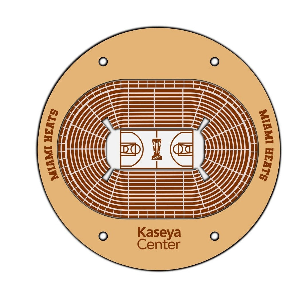 Miami Heat Basketball Stadium Coaster SVG