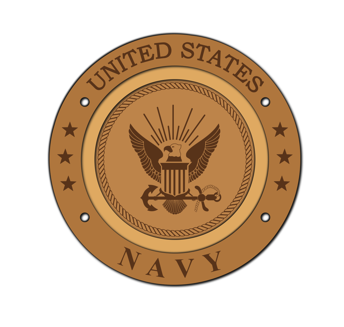 US Navy Multi Layered Coaster