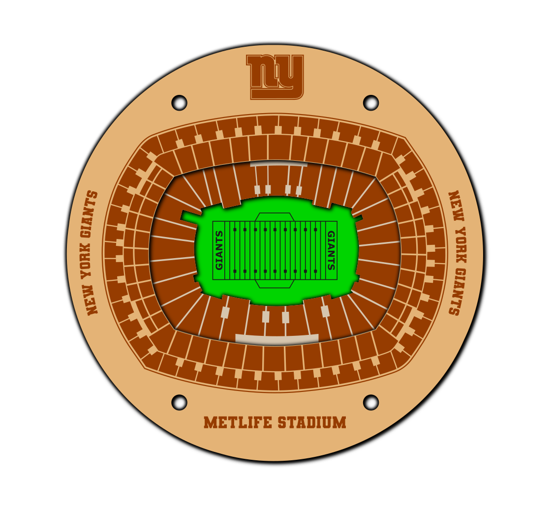 NY Giants Coaster SVG