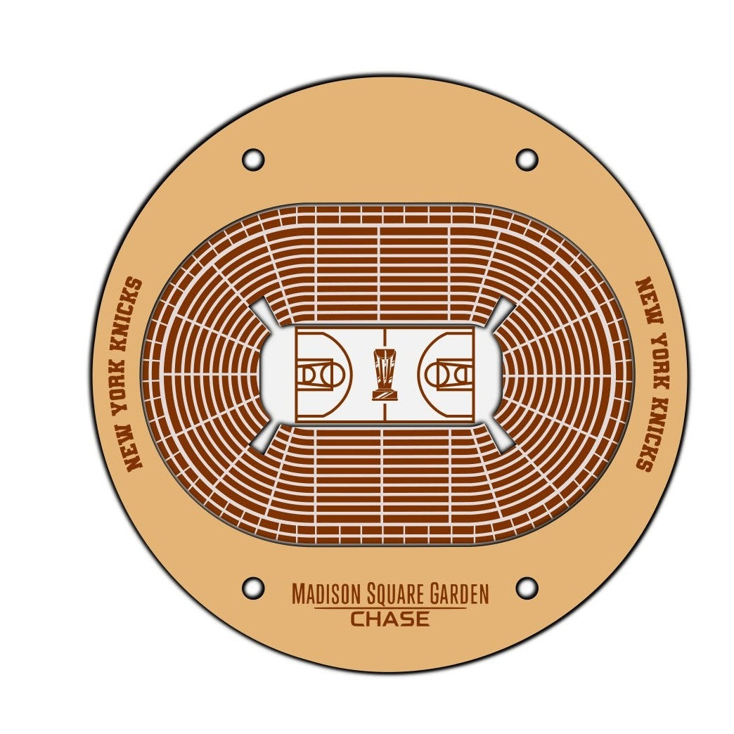 NY Knicks Basketball Stadium Coaster SVG