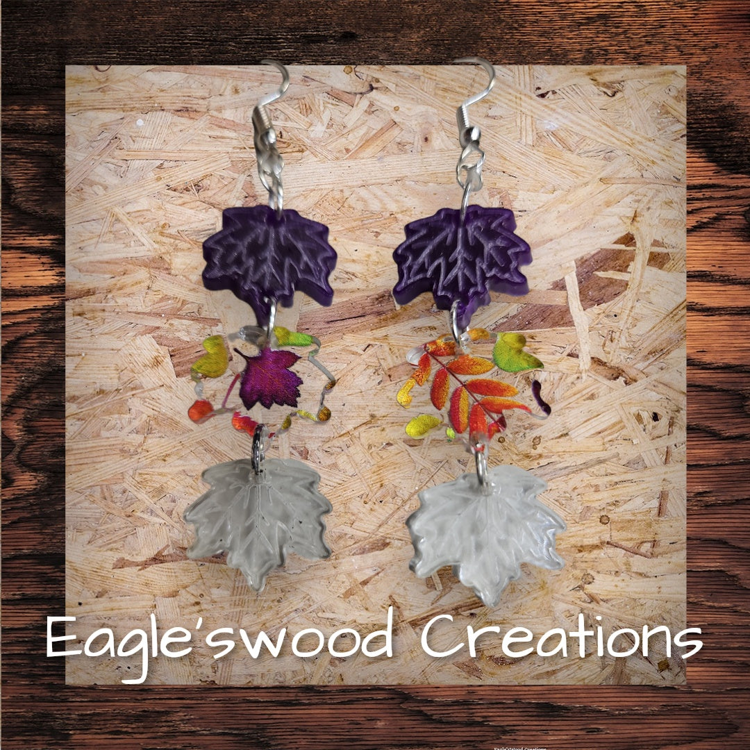 Fall Leaf Dangle Earrings