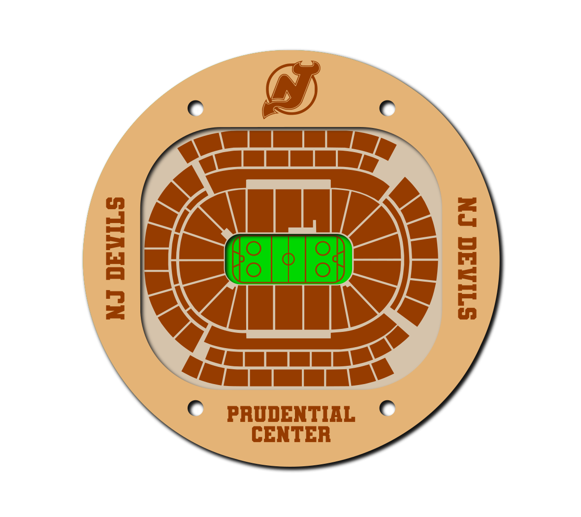 NJ Devils NHL coaster SVG