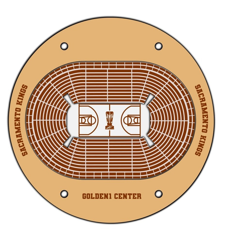 Sacramento Kings Basketball Stadium Coaster SVG