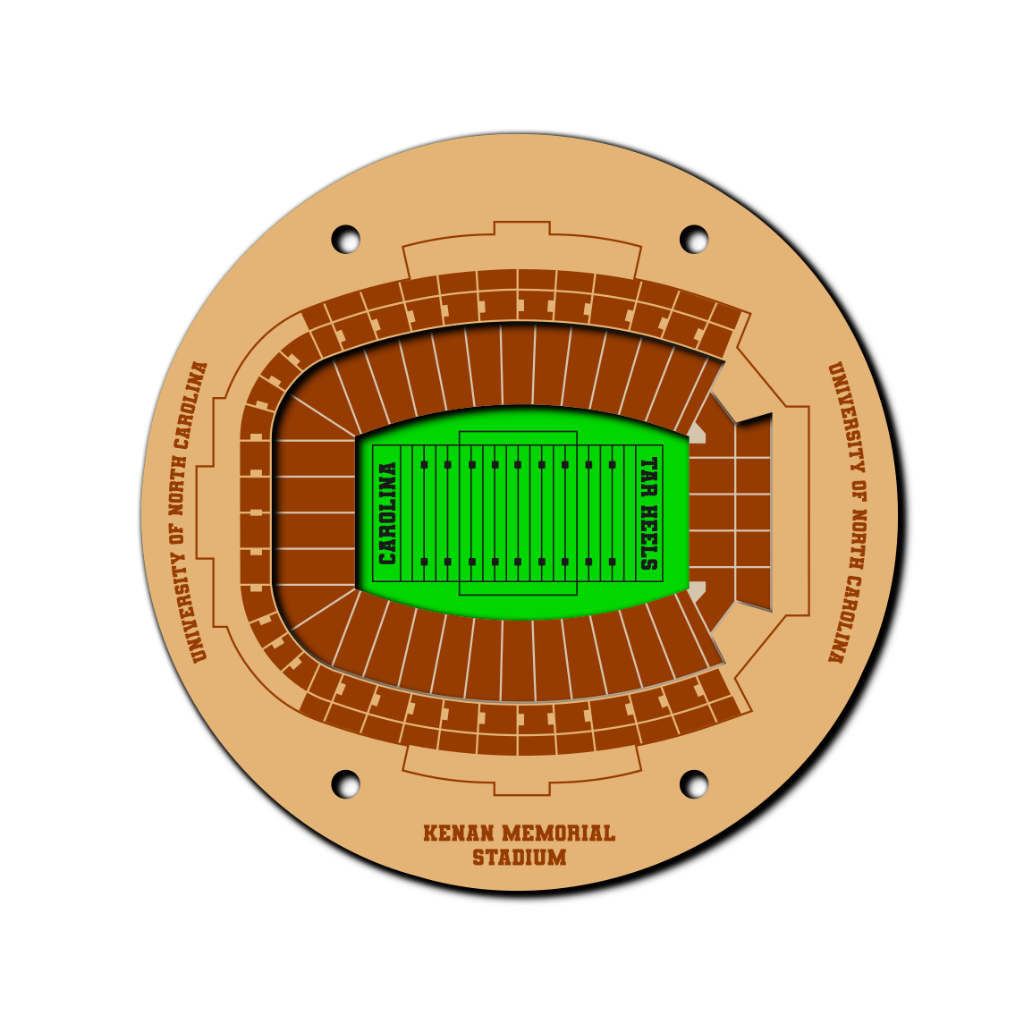 Kenan Memorial Football Stadium University of NC - SVG file