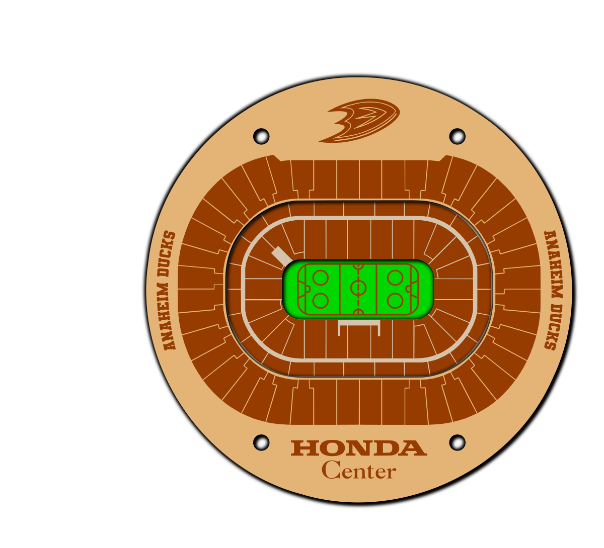 Anaheim Ducks Coaster SVG