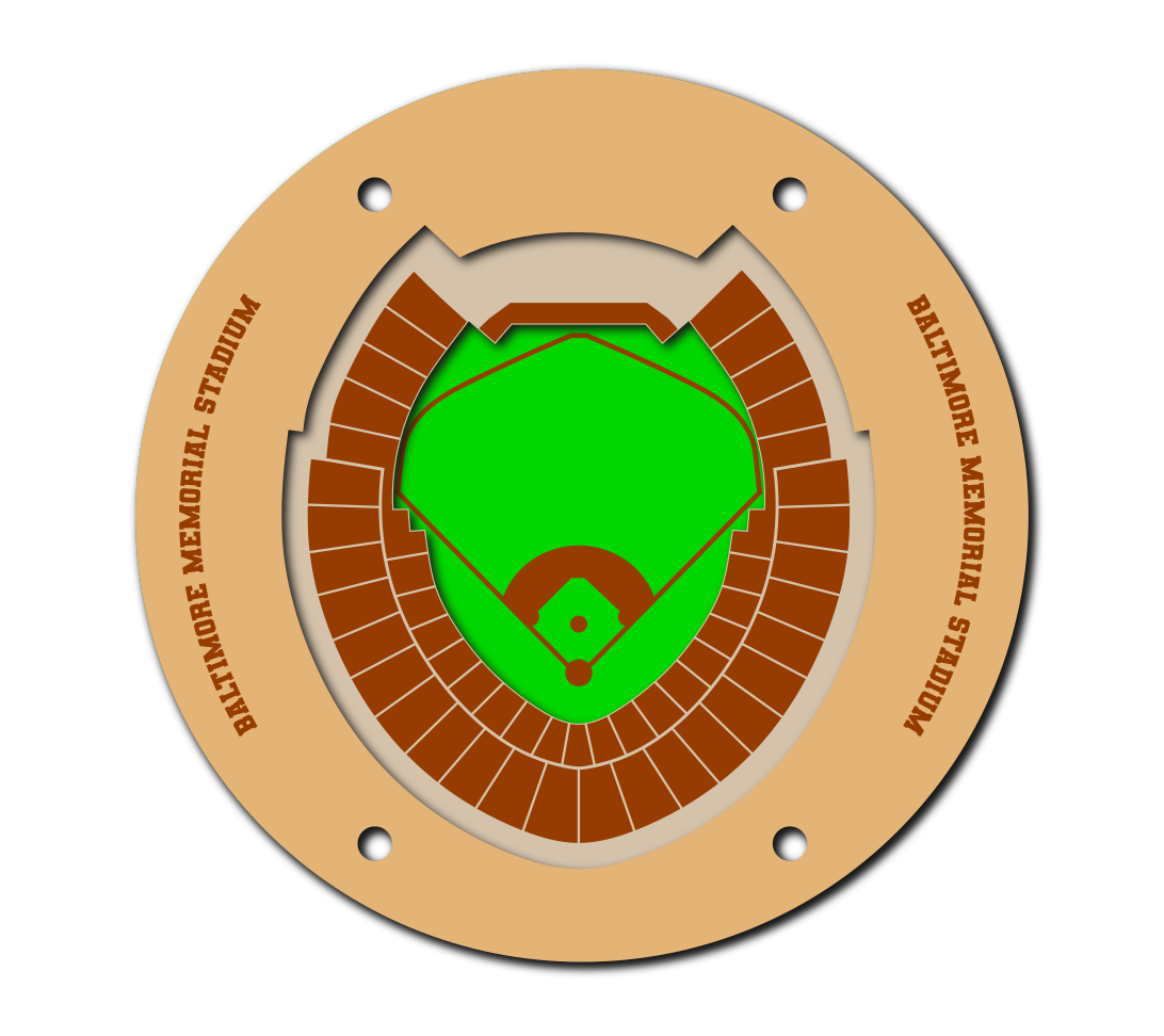 MLB 5" Stadium Coasters