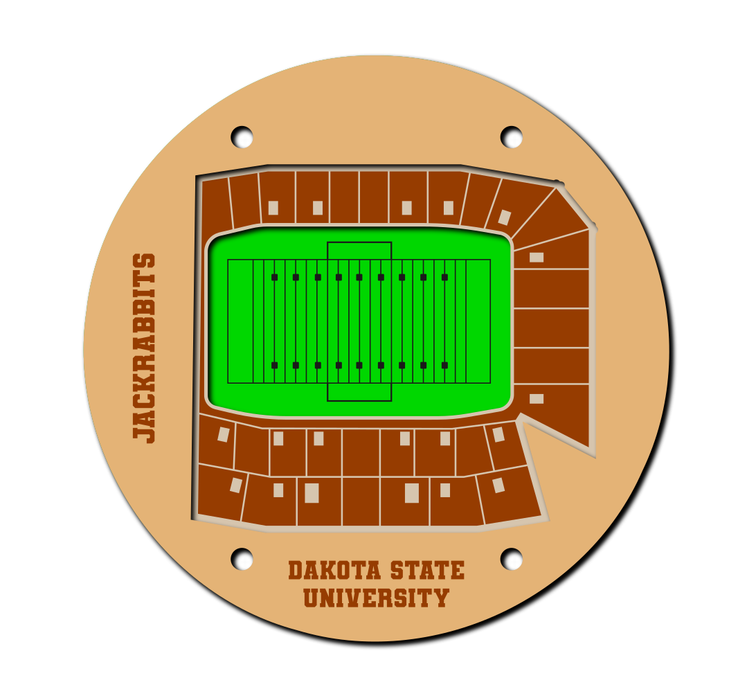 Dakota State Football Stadium SVG