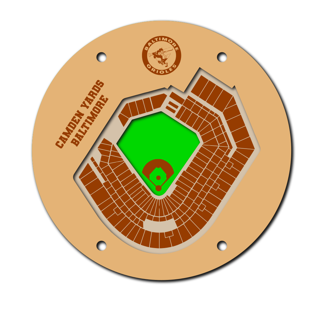 MLB 5" Stadium Coasters
