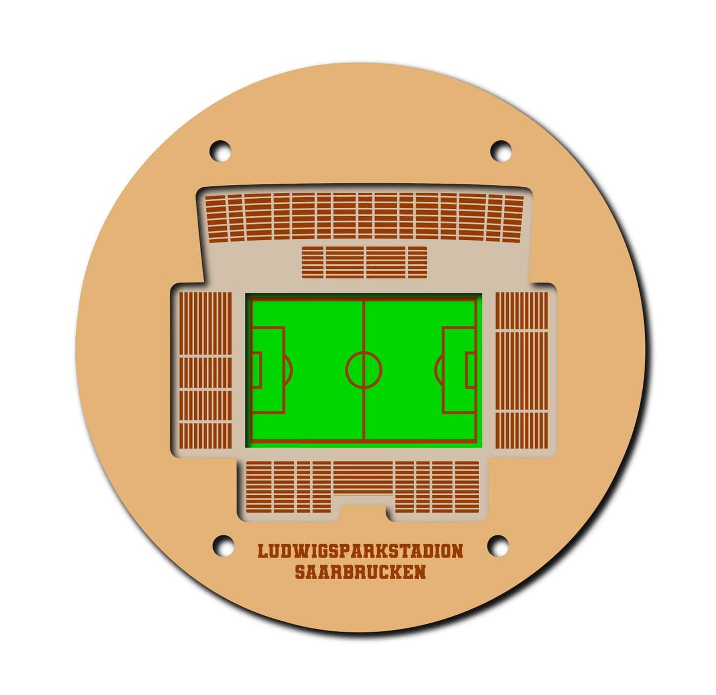 Ludwig Germany Soccer Coaster SVG