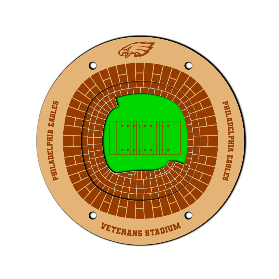 Philadelphia Eagles Veterans Stadium Coaster