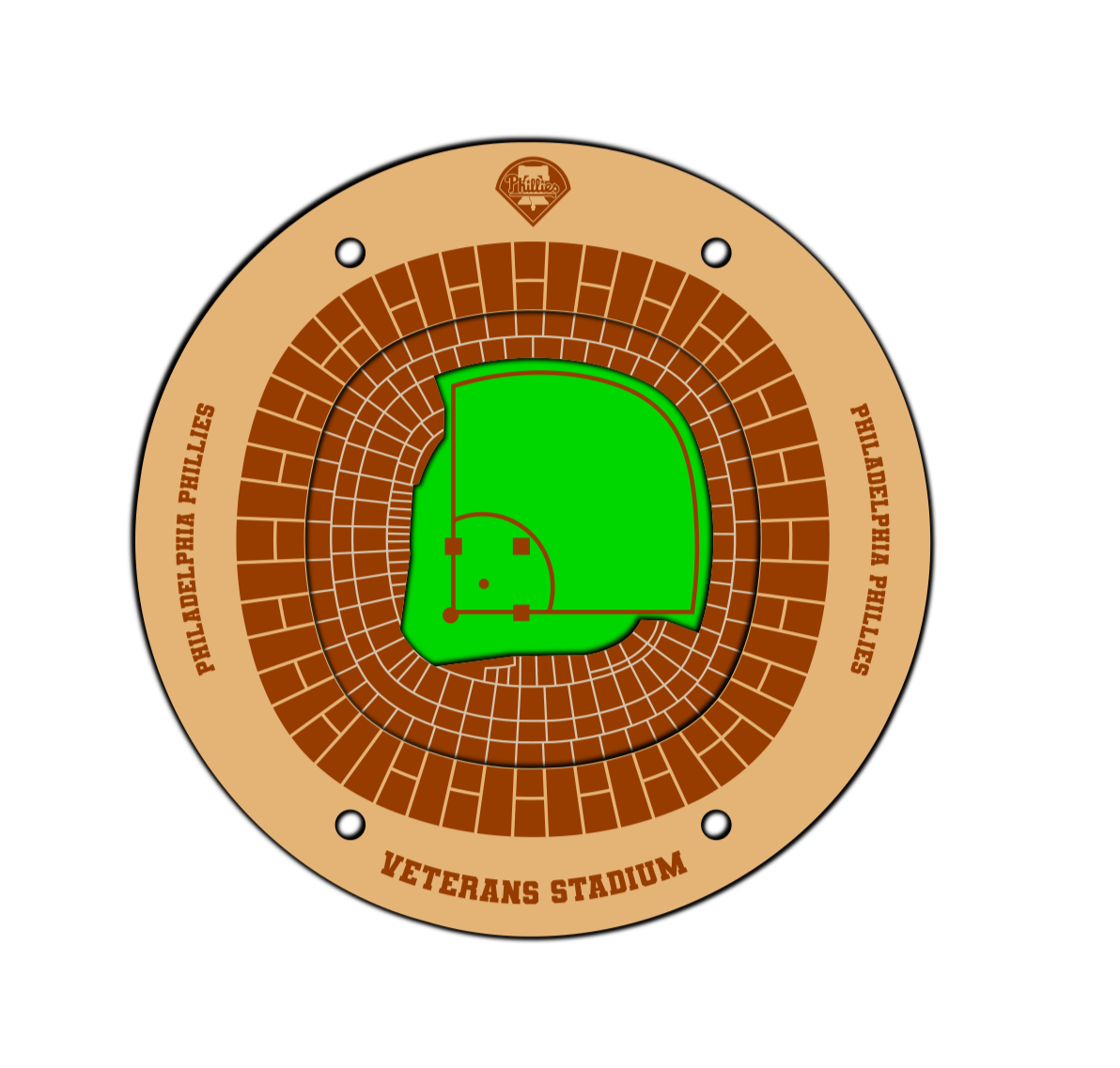 Philadelphia Phillies Veterans Stadium Coaster