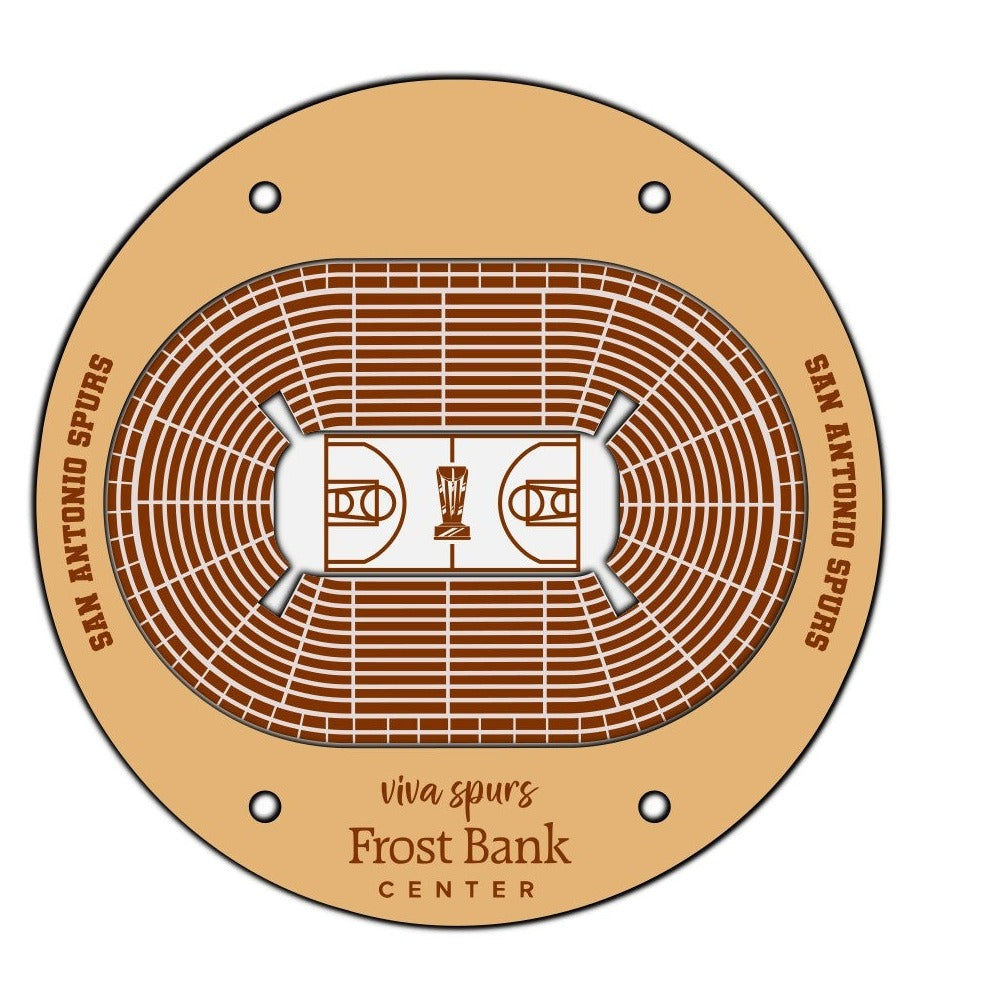 San Antonio Spurs Basketball Stadium Coaster SVG