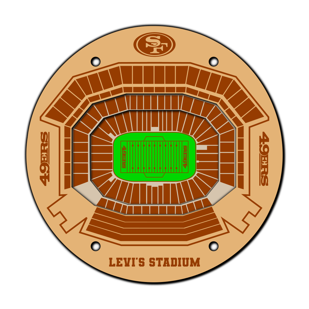 San Francisco 49ers Coaster SVG