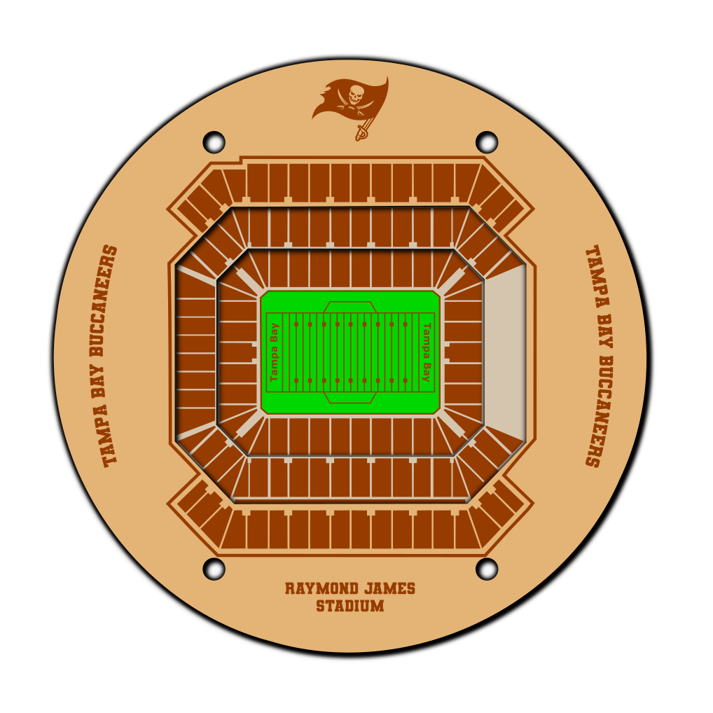 NFL Stadium Coasters SVG File NFC South