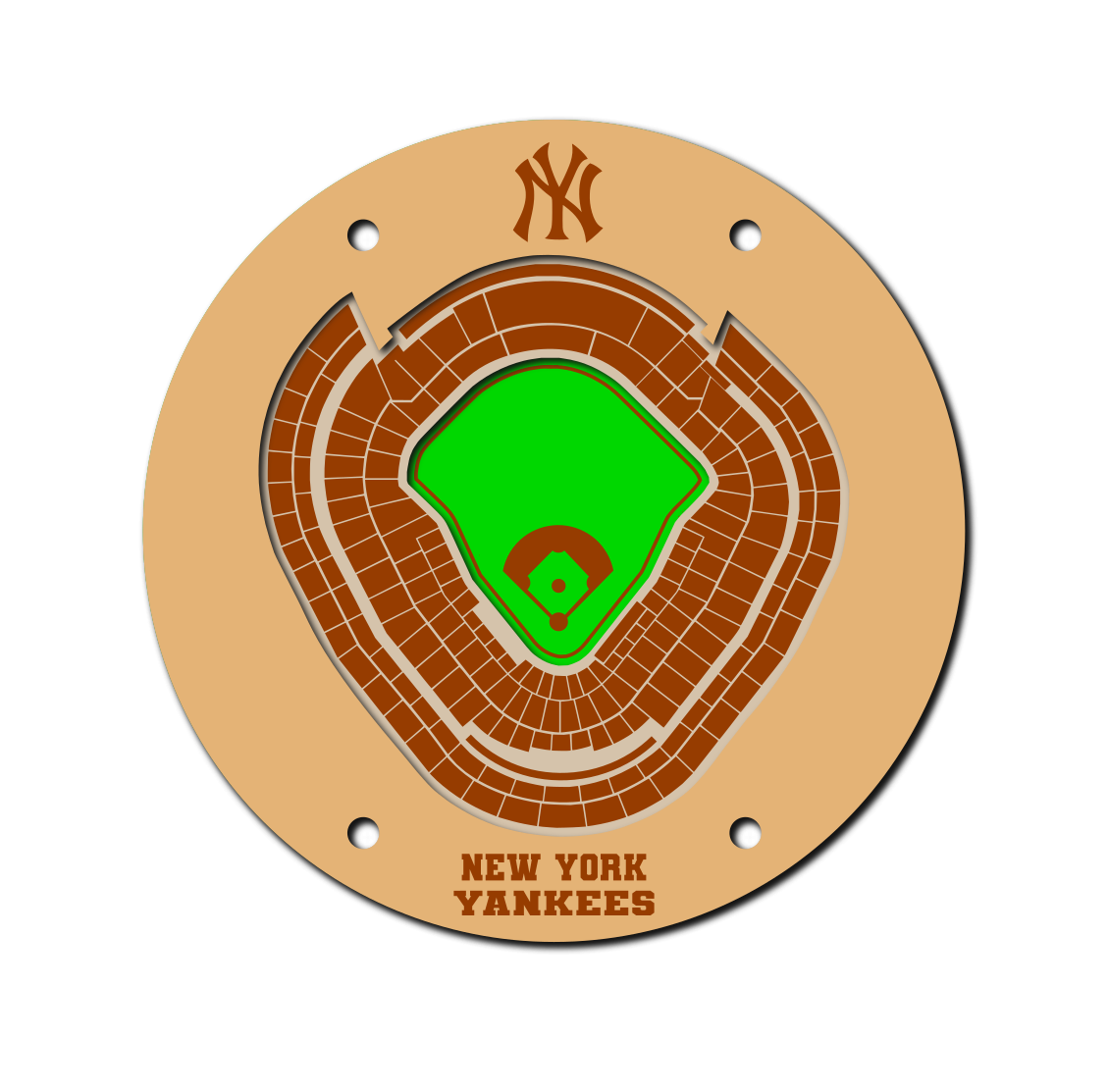 NY Yankees Stadium Coaster SVG