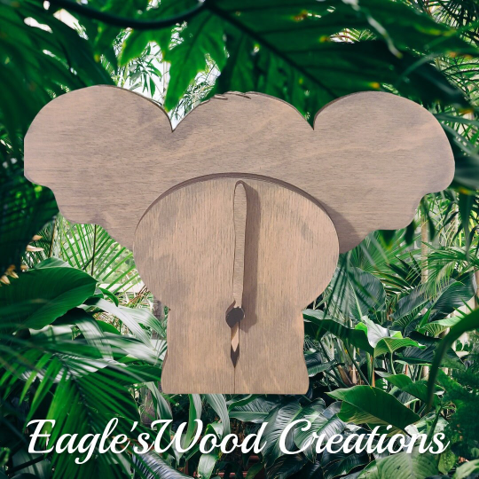 Wooden Shelf Sitting Elephant