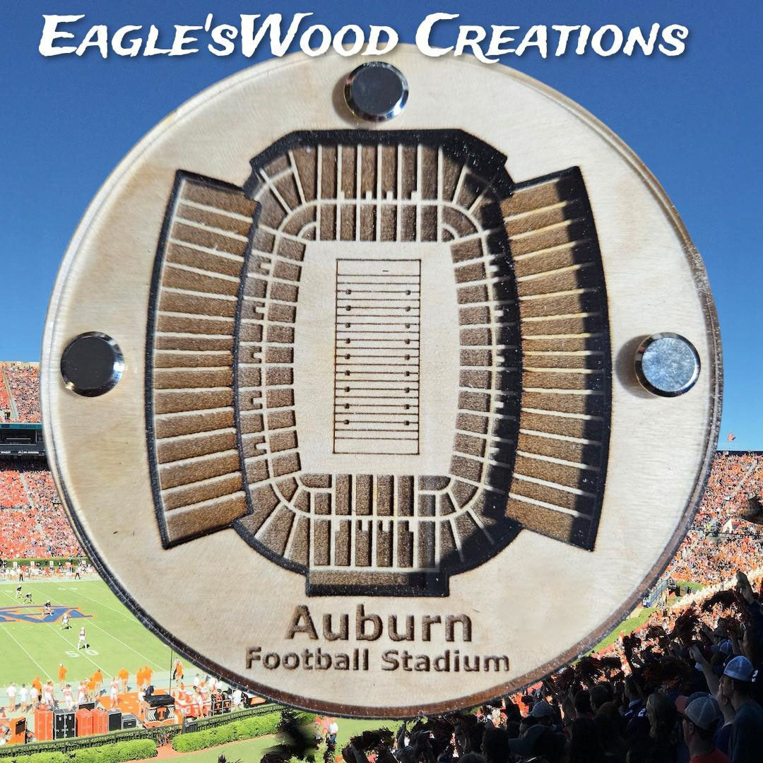 Auburn Football Stadium Coaster SVG