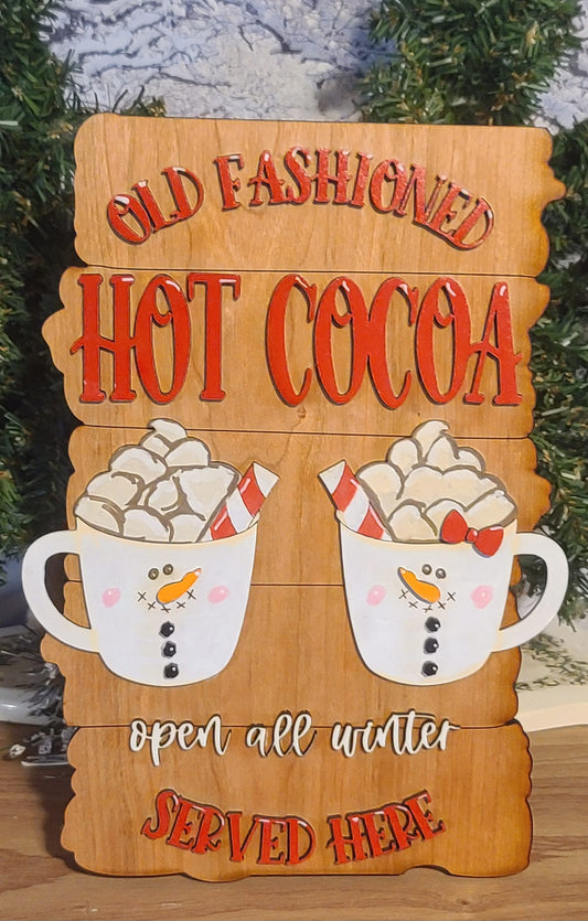 Hot Cocoa Table Sign