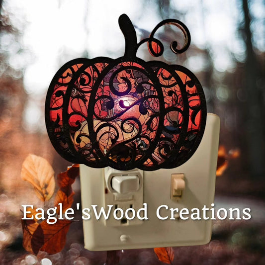 Pumpkin Nightlight Digital SVG Laser