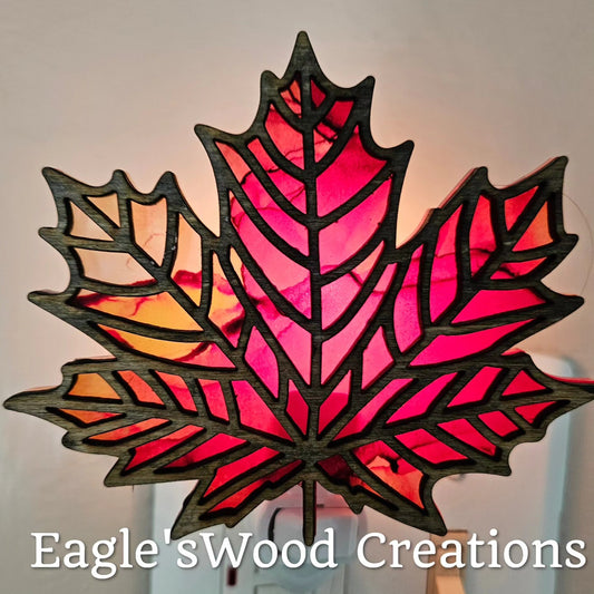 Maple Leaf Nightlight Digital SVG Laser