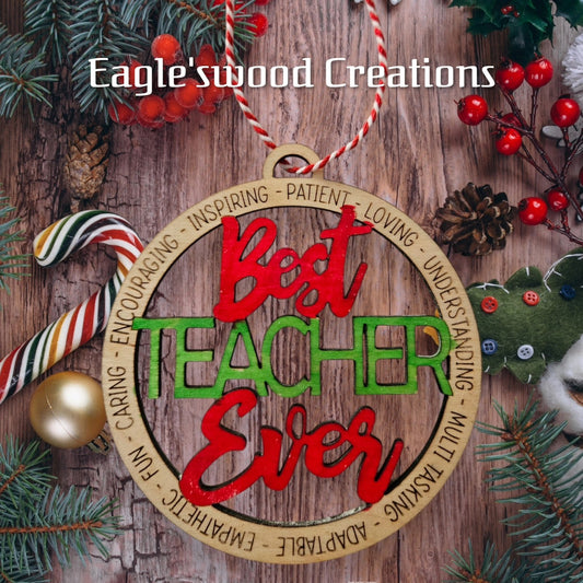 Best Teacher Ornament