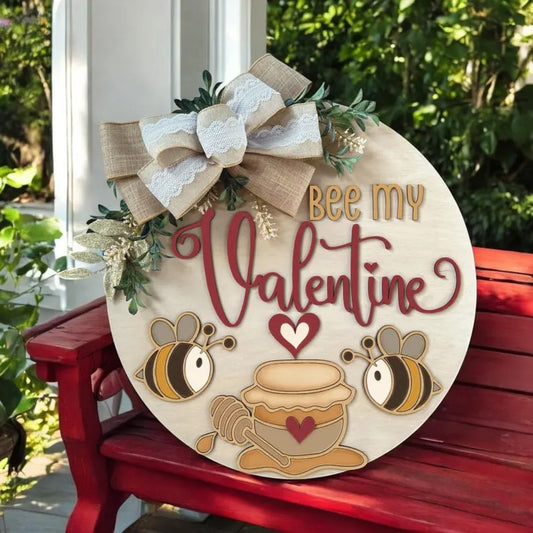 Bee My Valentine Door Hanger